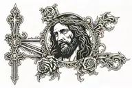 Jesus tattoo design idea