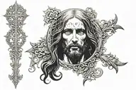 Jesus tattoo design idea