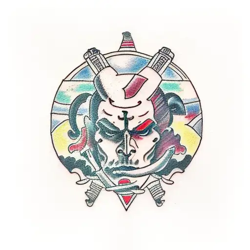 Atlas God tattoo design idea