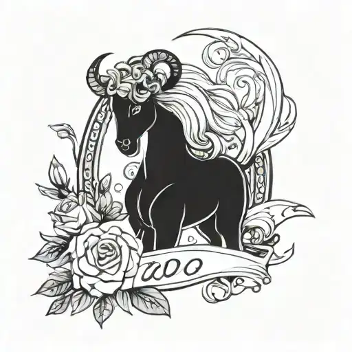 zodiac sign virgo comes out of leo tattoo design idea