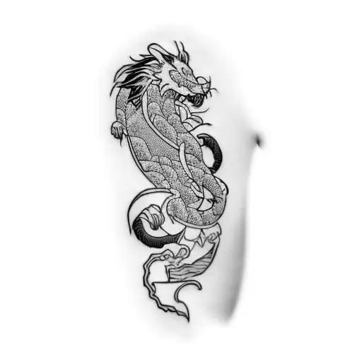 Studio Ghibli Haku tattoo design idea