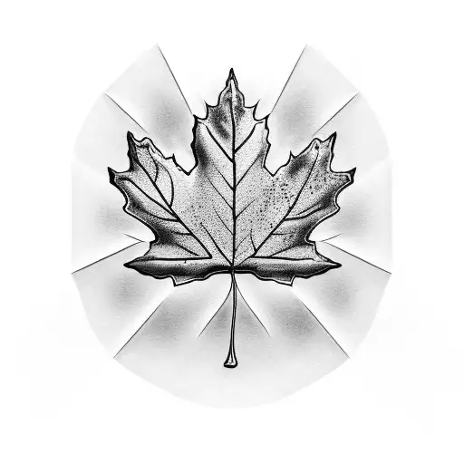 Maple Leaf tattoo design idea