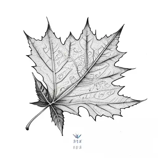 Maple Leaf tattoo design idea
