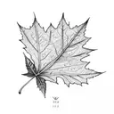 Maple Leaf tattoo design idea