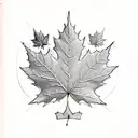 Maple Leaf tattoo design idea