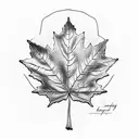 Maple Leaf tattoo design idea