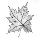 Maple Leaf tattoo design idea