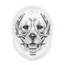 12-20-2009 05-21-2023 el pp de los cachorros face on fire Mo papa es el maestro de mi vida  tattoo design idea