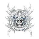 hanuman tattoo design idea
