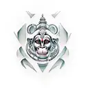 hanuman tattoo design idea