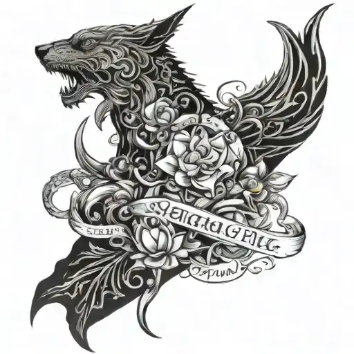 "Though He slay me, yet I will trust Him" tattoo design idea