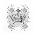 Queen's Crown tattoo design idea
