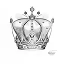 Queen's Crown tattoo design idea