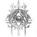 Iron man, Game of Thrones, Black speach form LoTR, Deathly hallows symbol, tattoo design idea