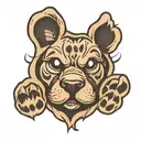 paw and nose print dog paw print tattoo design idea