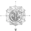 zodiac cancer, aquarius and aries tattoo design idea