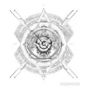 zodiac cancer, aquarius and aries tattoo design idea