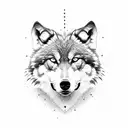 value loyalty above all else, wolf,family tattoo design idea