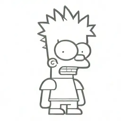 bart simpson tattoo design idea