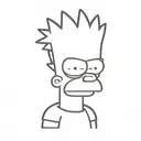 bart simpson tattoo design idea