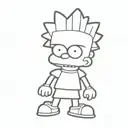 bart simpson tattoo design idea