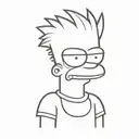 bart simpson tattoo design idea