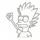 bart simpson tattoo design idea