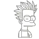 bart simpson tattoo design idea
