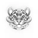 Gemini Tigger Garfield tattoo design idea