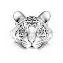 Gemini Tigger Garfield tattoo design idea