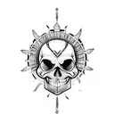 Skull tattoo design idea