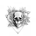 Skull tattoo design idea
