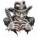 Freddy Krueger tattoo design idea