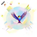 Bird sagittarius tattoo design idea