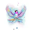 Bird sagittarius tattoo design idea