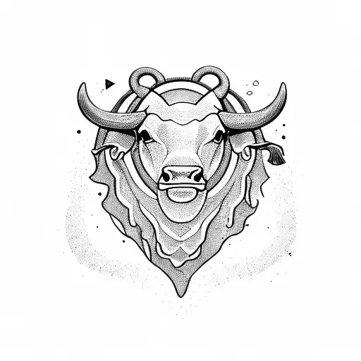 bull zodiac and broken heart and the date 28th may 2017 sablier tattoo design idea