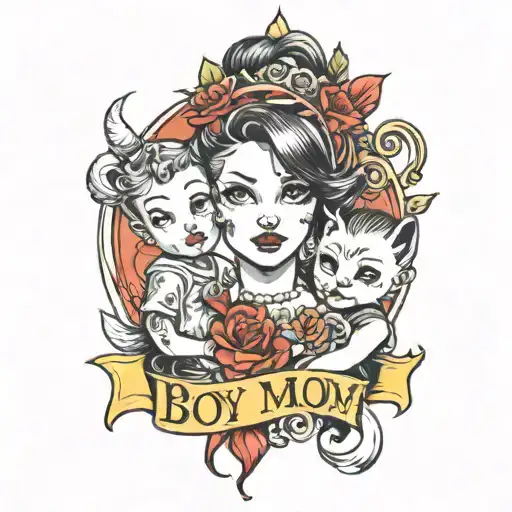 boy mom tattoo tattoo design idea