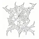 left collar bone fractured tattoo design idea