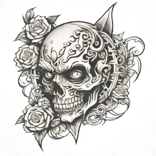 over come anger issue tattoo design idea