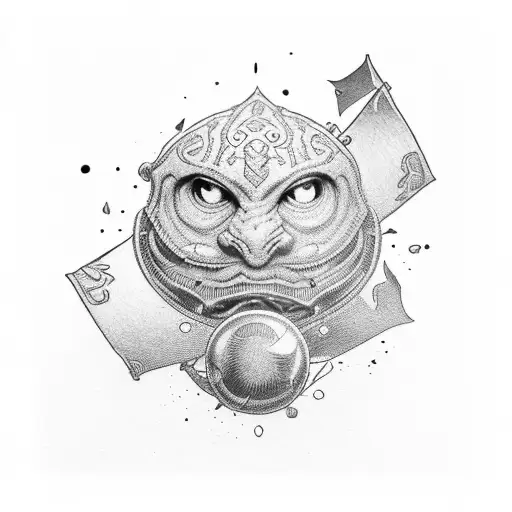 AN ACE CARD with WORD "9781 PUNTER" tattoo design idea