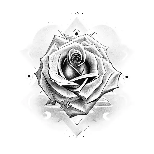 rose with fists saying sauce boyz tattoo design idea