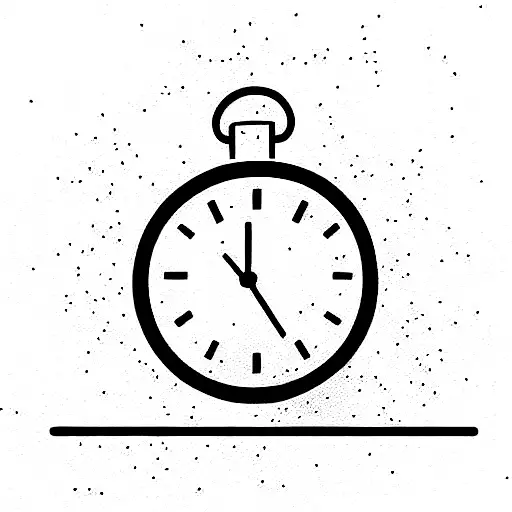 time is money tattoo design idea