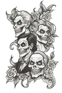 smile now cry later tattoo design idea