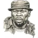 50 cent never die 9 shots tattoo design idea