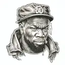 50 cent never die 9 shots tattoo design idea