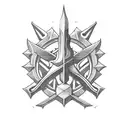 Trident tattoo design idea