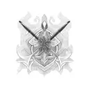 Trident tattoo design idea