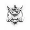 Trident tattoo design idea