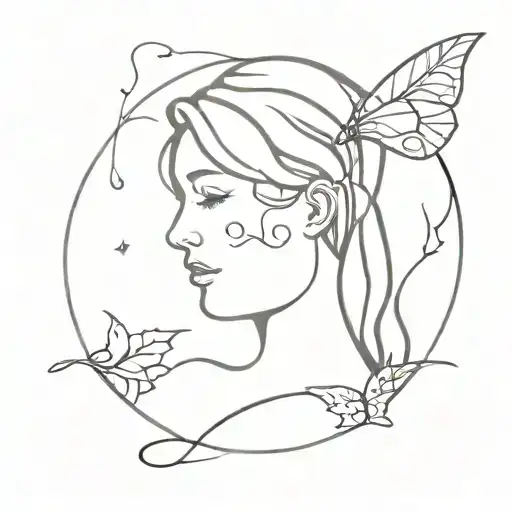 mental health struggles tattoo design idea