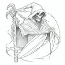 ghetto grim reaper tattoo design idea